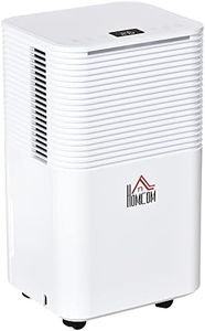 HOMCOM 12L/Day 2000ML Portable Quiet Dehumidifier for Home Laundry Room Bedroom Basement, Electric Moisture Air De-Humidifier with 3 Modes