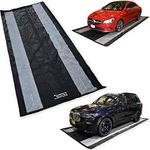 Seamax Floor Saver Plus18 Garage Containment Mat 7.10 x 18ft with Dual 18” Tread Reinforcement for Mid Size SUV and Sedan Cars