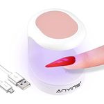 Mini UV Light for Gel Nails, UV Light for Nails ANYINS Nail Lamp Portable UV Nail Lamp 16W UV Lamp Professional UV Lamp for Gel Nails Innovative Nail Dryer for Nail Art（Pink）