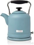 Haden Highclere Electric Kettle - 3000W Fast Boil, Cordless, 360 Base, Cup Markings - 1.7L Stainless Steel Kettle - Lightweight, Easy To Fill, Empty And Clean