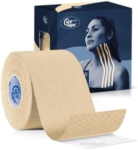 Sensitive Kinesiology Tape with Gentle Adhesion | Hypoallergenic Water Resistant K Tape | For Sensitive Skin, Elderly or Children | Gentle To Remove | 1 Roll of Uncut 5cm Wide Muscle Tape