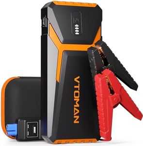 VTOMAN V10 Pro 4500A Jump Starter, Portable Car Starter (All Gas, 10.0L Diesel Engine) 12V Lithium Jump Box, Battery Booster Power Pack, Car Battery Charger Jumper with Type C Quick Charge, LED Lights