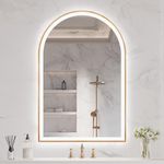 OUMUSU Arched LED Bathroom Mirror 2
