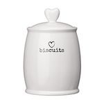 Premier Housewares Charm Biscuit Canister - White