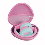 Hermitshell Hard Travel Case for iClever HS19 / iClever BTH12 Kids Headphones (Pink)