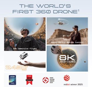 Antigravity 360 Drone with Motion Control – 249g Foldable, 10km Range, Obstacle Avoidance