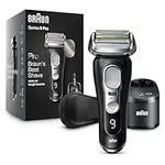 Braun Electric Razor,Waterproof Foil Shaver for Men,Series 9 Pro 9460cc,Wet & Dry Shave,With ProLift Beard Trimmer for Grooming,5-in-1 Cleaning & Charging SmartCare Center Included,Atelier Black