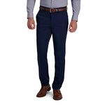 Kenneth Cole REACTION Men's Slim Fit Heather Dress Pant, Blue, 29W x 30L