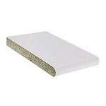White, 225mm 1.36m Long Laminate Window Board Cill Moisture-Resistant 23mm Chipboard UPVC Plastic Internal Sill Polyboard Duraboard