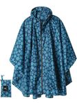 SaphiRose Rain Ponchos Stylish Unisex Hooded Waterproof Raincoat with Zipper Outdoor