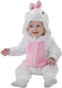 DarkCom Unisex Baby Animal Onesie Toddler Hooded Romper Halloween Cosplay Bunny Costumes Kids' Christmas Gifts 18-24 Months