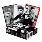 Aquarius Elvis Black and White Playing Cards