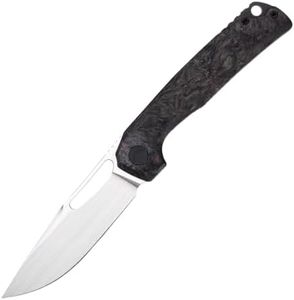 FerraMonster Pocket Knife, 3.5" M390 Blade Folding Knife Hunting Knife Survival Knife with Pocket Clip, EDC Knives for Hunting Camping Survival Outdoor Fishing Hiking (Purple&Black)
