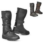 MAXIMO-MOTO Motorbike Boots for Men Motorcycle Riding Boots with Adjustable Ankle Protection Motorbike (Black, UK Footwear Size System, Adult, Men, Numeric, Medium, 9)