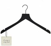 Sueded Luxe Wood Hangers for Clothe