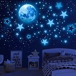 Airsnigi Glow In The Dark Stars For Ceiling, 1120Pcs Wall Decals Long-Lasting Glowing Star Wall Self-Adhesive Stickers Perfect Gifts For Kids Room Decor, Halloween, Christmas - Blue