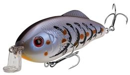 Strike King (HCHHJRS-108) Hybrid Hunter Jr Shallow Hard Bait Fishing Lure, Color 108 - Blue Craw, 3.5", 1/2 oz, Dives 1-3 Feet, 3D Eyes