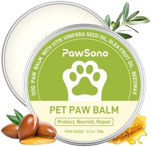 PawSono Dog Paw Balm for Dogs & Cats, All Natural Ingredients Lick-Safe Dog Paw Pad Balm, Moisturizer & Soother for Dry CrackedPaws & Noses|Dog Paw Protection from Snow, Hot Pavements, 1 Pack | 2oz