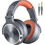 OneOdio Over Ear Headphone Closed-Back DJ Studio Headphones for Monitoring and Mixing, Soft Protein Leather Earcups, Noise Isolation, 90° Rotatable Housing, Portable (Upgraded Version)