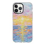 CASETiFY Clear iPhone 13 Pro Max Case [Not Yellowing / 6.6 ft. 3X Military Grade Drop Protection/Compatible with Magsafe] - Frosted Sunset - Clear