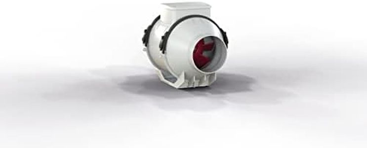 Vortice 17185 TIPO LINEO 100T Centrifugal Mixed-Flow Inline Extractor Fan 100mm, Grey