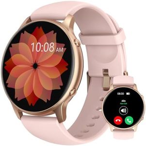 Smart Watch for Women - 1.32" Smartwatches with Bluetooth Call,Fitness Watch with Pedometer,100+ Sports,DIY Dials,Heart Rate,Blood Oxygen,Stress,Sleep Monitor,IP68,Notification,for Android iOS