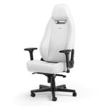 noblechairs Legend Ergonomic Gaming/Office Chair with Adjustable Lumbar Support & Backrest and Lockable Tilt Faux Vegan Leather Supports up to 150 kg, White Edition