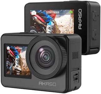 AKASO Brave 7 Waterproof Action Camera 4K30FPS 20MP Touch Screen IPX8 33FT Underwater Camera EIS 2.0 Zoom Support External Mic Voice Control Vlog Camera