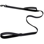 CHMETE Pet Gear Dog Leash 5ft Long - Traffic Padded Two Handle - Heavy Duty - Double Handles Lead for Control Safety Training - Leashes for Large Dogs or Medium Dogs