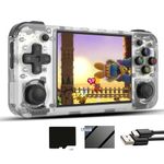 RG35XX H Linux Retro Handheld Game Console 35xx H with a 64G Card Pre-Loaded 6900 Games,RG35XXH 3.5'' IPS Screen Supports 5G WiFi Bluetooth HD and TV Output (ANBERNIC RG35XX H-White-NEW)