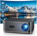 [AI Auto Focus/4K Support] Projector with WiFi 6 and Bluetooth 5.2, HAPPRUN 1000 ANSI Lumens Outdoor Movie Projector, 4P/6D Keystone, 50% Zoom&300" Screen, Home Theater Projector for Phone/TV Stick/PC