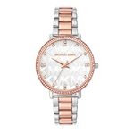 Michael Kors Stainless Steel Pyper Analog White Dial Women Watch-Mk4667, Multi-Color Band