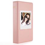 CAIUL Compatible 64 Pockets Instax Square Book Album for Fujifilm Instax Square SQ10 SQ6 Instant Film (Pink)