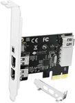 LinksTek PCIE FireWire Card for Windows 98/2000/2003/XP/Vista/7/8/8.1/10/Server Desktop PCs(32/64bit)-IEEE 1394A FireWire 400-6Pin X3 Ports and 4Pin X1 Port-Include Low Profile Bracket(PCIE-1394A)