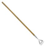 Dutch Hoe, Bending-Proof Push Pull Weeder, 51'' Long Handle Dutch Hoe Weeder for Women, Heavy Duty Stainless Steel Garden Dutch Hoe for Weeding in Between Seedling, Removal Moss,Soil Loosening