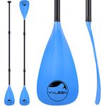 YVLEEN SUP Paddle Board Paddle，Stand up Paddleboard Paddles Adjustable Aluminum 4-Piece Floating Kayak Paddle，Convertible Paddle