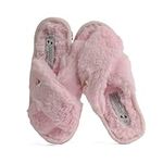 Womens slippers Cross Strap Memory Foam Comfort Slipper - Slippers Women’s Slip-on with Sheepskin Feel for Cozy All Day Wear women's slipper