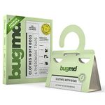 BugMD Clothes Moth Boss Traps - Sticky Glue Bug Repellent Pheromone Attractor for Closets Wardrobes Cabinet Drawers, Moth Balls for Closet, Moth Traps with No Harsh Chemicals