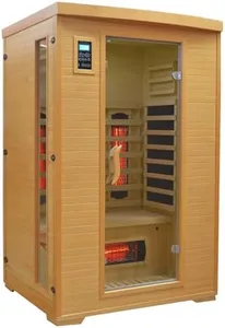 GarveeLife 2-Person Far-Infrared Home Sauna, Sauna Spa Room with 7 Color Modes & Bluetooth Music, 7 Hearing Plates, 47.2x41.3x74.8in