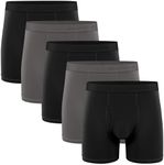 Natural Feelings Boxer Briefs Mens Underwear Men Pack Soft Cotton Open Fly Underwear L
