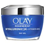 Olay Hyaluronic 24 + Vitamin B5 Moisturiser, Day Gel Cream With Hyaluronic Acid, Vitamin B5 & Niacinamide For Smoother & Healthier Looking Skin, 50 ml