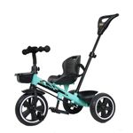 Luusa TFT RX-500 Plug N Play Trike/Baby Tricycle with Parental Control, Cushion Seat and Seat Belt for 12 Months to 48 Months Boys/Girls/Carrying Capacity Upto 30kgs (Lake_Blue) Proudly Made in India