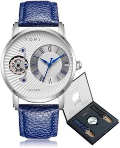 CIVO Orologio Uomo Elegante Analogico: Pelle Orologi da Polso Argent Quarzo Impermeabile Calendario Regali Eleganti per Uomo