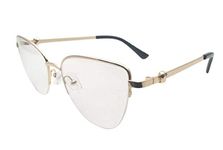 RSINC Half Rim Metal Frame/Eyeglass/Spectacle, Optical, for Men and Women, Modern, Unisex, Business, Collage, Fashion, School, Ladies, Sports, Golden Black-Cart-Metal CART-3 A2