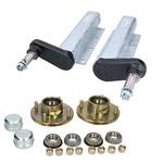 AB Tools 750kg Galvanised Trailer Suspension Units & 4" PCD Hubs (Pair) Bearings Knott