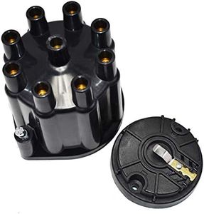 A-Team Performance - Universal 8-Cylinder Female Pro Series - Distributor Cap and Rotor Kit (Black)