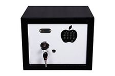 ARMOUR Digital Electronic Safe Box with Keypad Lock & 2 Override Keys (12 IN x 9 IN x 9 IN, 11L), High Security Locker for Home & Offices with Dual Lock & In Built Alarm - White & Black Color