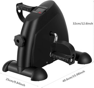 AGM Mini Under Desk Exercise Bike – LCD Display, Pedal Trainer with Mat