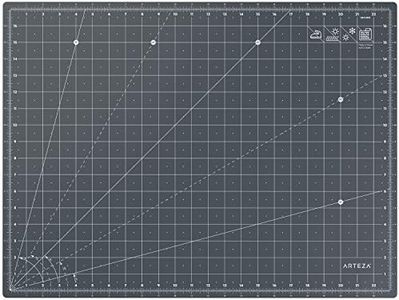 Arteza Rotary Cutting Mat, 18 x 24 Inches, Self-Healing, with Grid Lines and Non Slip Surface, for Fabric, Paper, and Vinyl, Durable and Flexible, Art Supplies for Crafts, Quilting, and Sewing