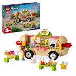 LEGO Friends Hot Dog Food Truck Toy for 4 Plus Year Old Girls, Boys & Kids, Vehicle Set with Mini-Doll Characters, Cat Figure and Kitchen Accessories, Pretend Restaurant Play, Birthday Gift 42633